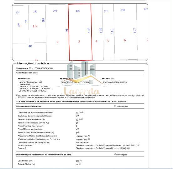 Terreno, 360m², à venda - Nilson Lacerda Filho Corretor de Imóveis