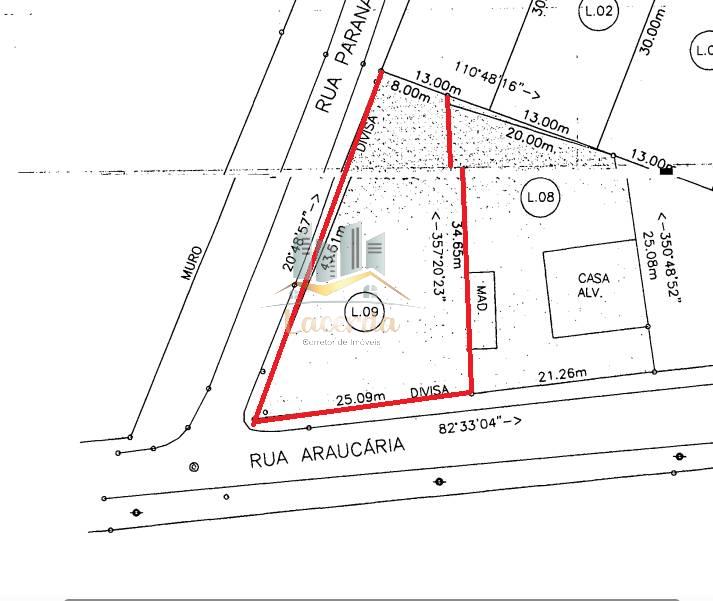 Terreno, 602m², à venda - Nilson Lacerda Filho Corretor de Imóveis